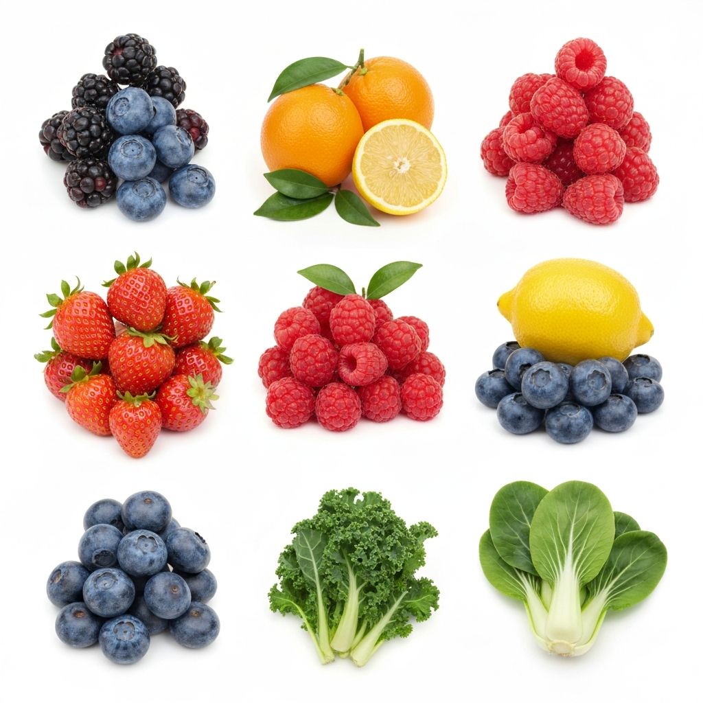 Vielfalt natürlicher Lebensmittel